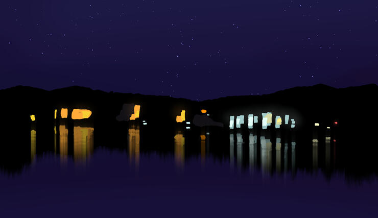 Night glow