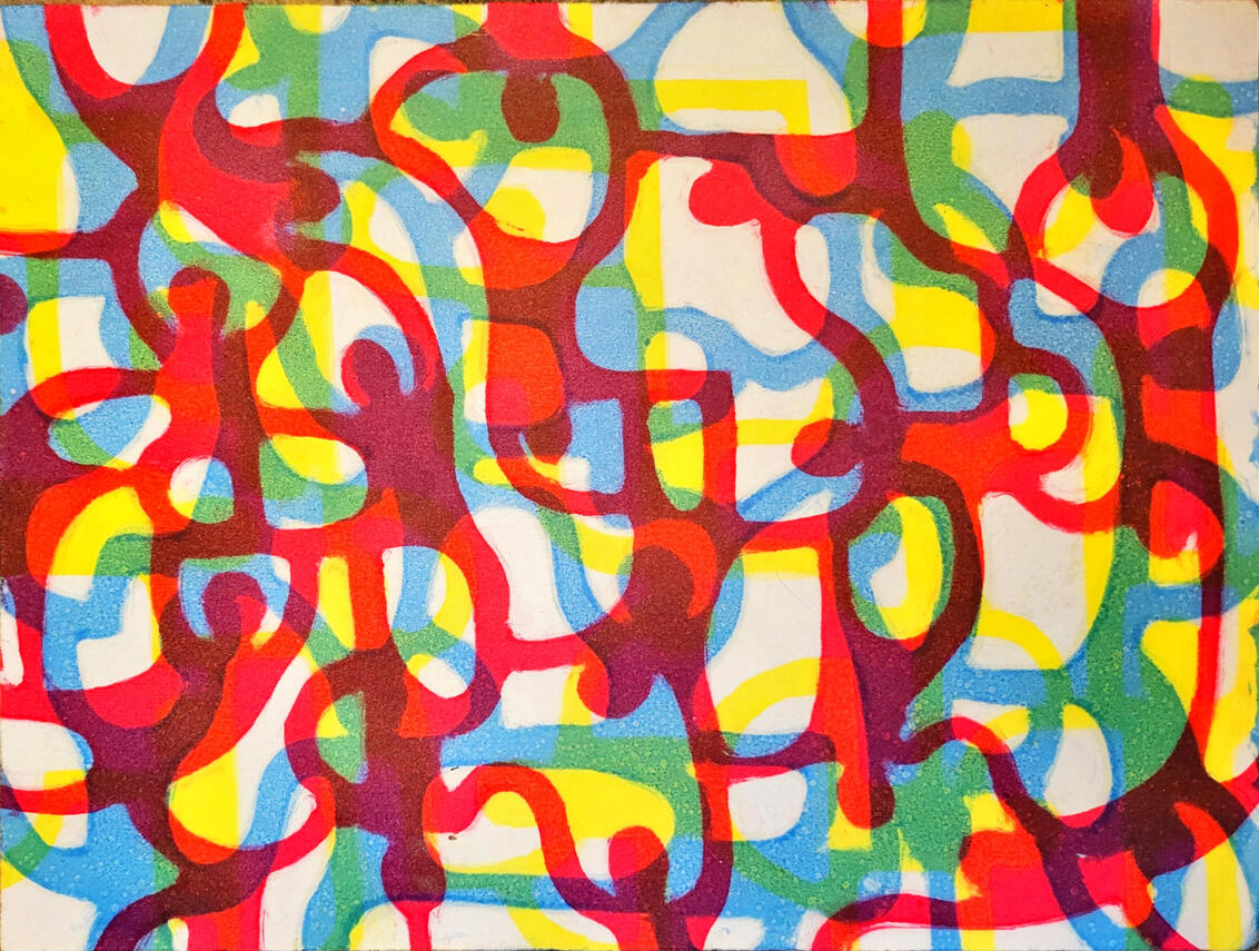 Paper Dolls [monotype print] (October 2021)