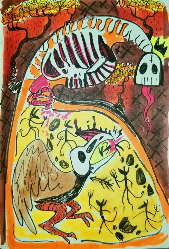 Untitled [marker on sketch paper] (January 2021)